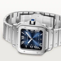 Cartier Santos Blue Dial Large Size | Full Set