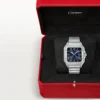 Cartier Santos Blue Dial Large Size | Full Set