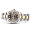 DATEJUST JAUNE/BRUN SERTI