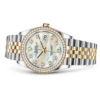 DATEJUST JAUNE/NACRE BLANCHE SERTI