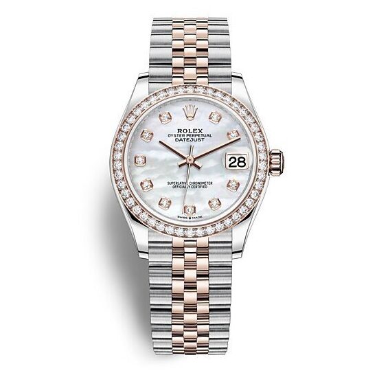 DATEJUST ROSE/NACRE BLANCHE