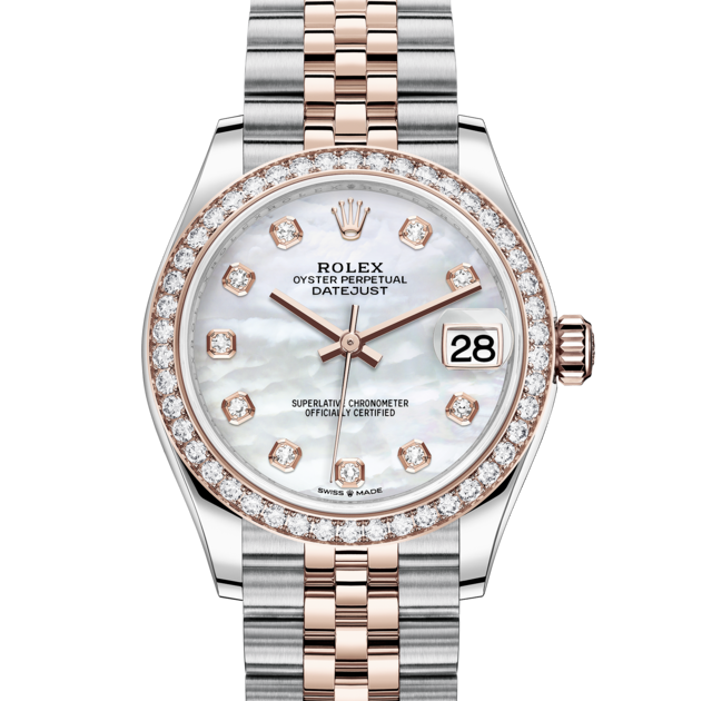 DATEJUST ROSE/NACRE BLANCHE