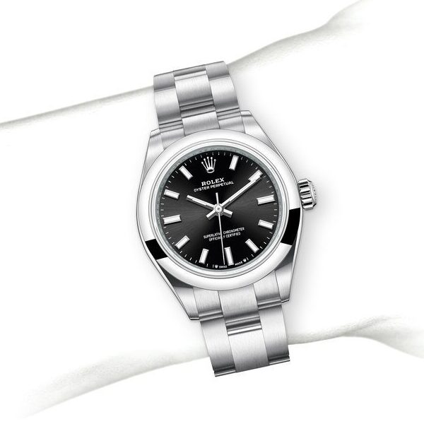 oyster perpetual noir 28mm