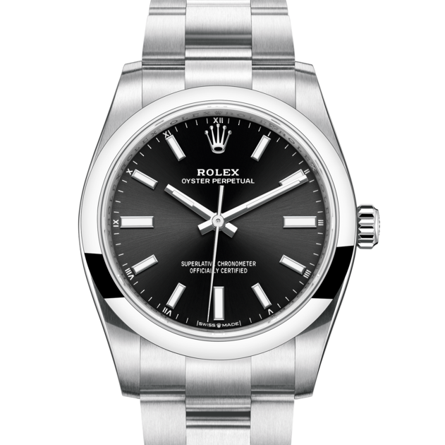 oyster perpetual noir 34mm