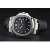 PATEK PHILIPPE NAUTILUS BLACK LEATHER