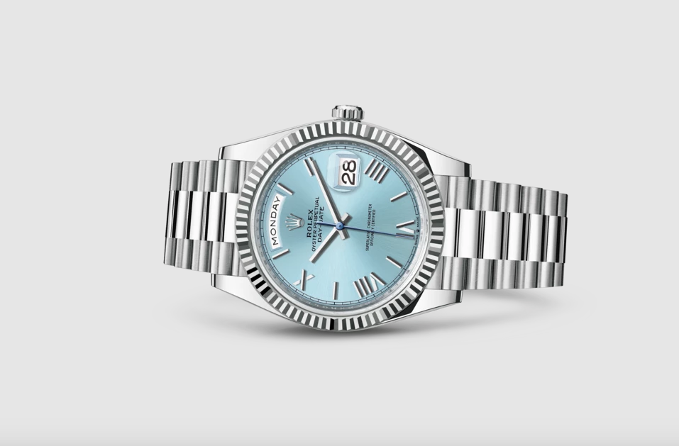 Rolex Day-Date 40 228236 Platinum Ice Blue