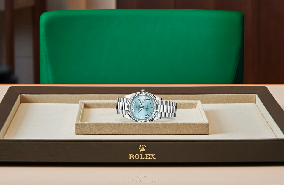 Rolex Day-Date 40 228236 Platinum Ice Blue